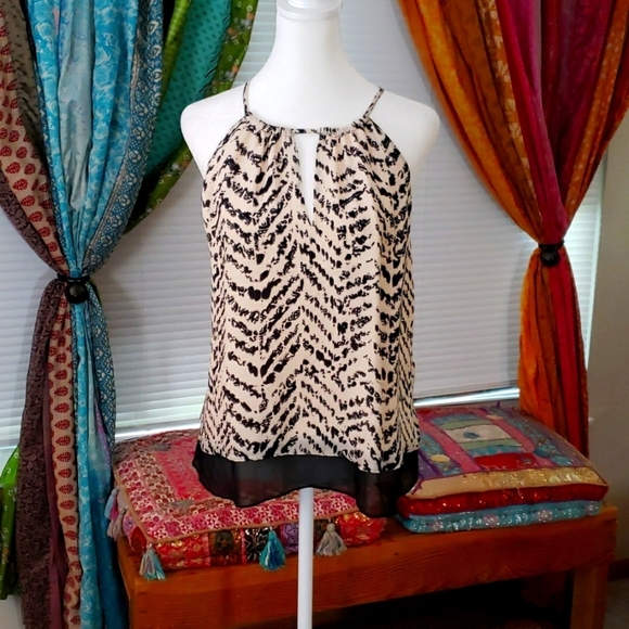 PARKER Print Silk Blouse - Picture 1 of 5